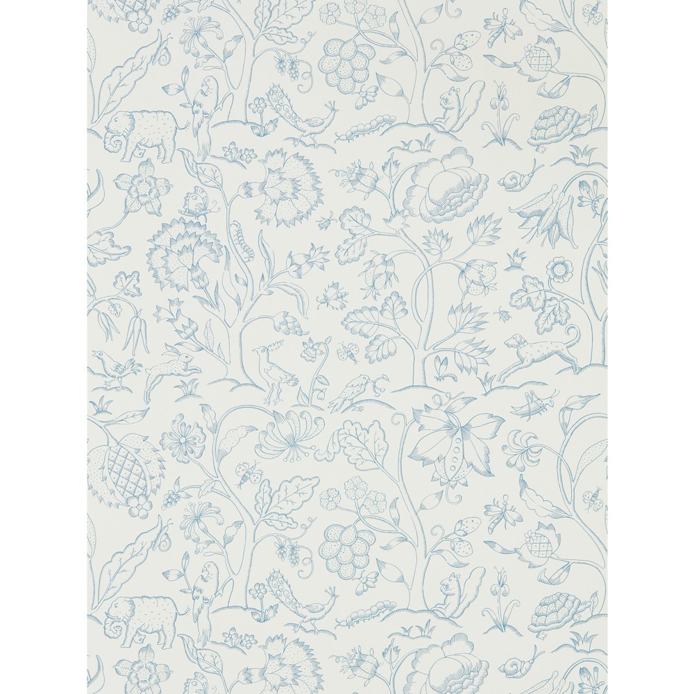 Middlemore Wallpaper 216698 by Morris & Co in Cornflower Chalk White